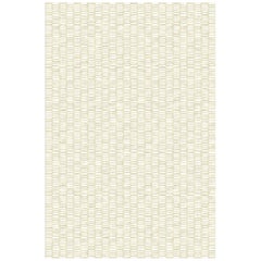 Luxury Modern Hand-Knotted Parvati Ivory 10x14 Rug