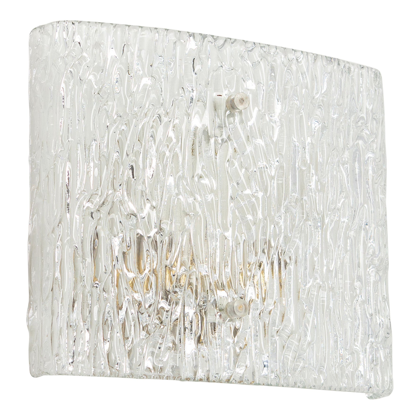 Petite Single Sconce Glass Wall Lights, Austria, 1960s