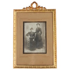 Antique Picture Frame, Victorian, Bronze Dorée, France, 1880s, 24 x 17 cm