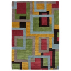 Luxury Modern Hand-Knotted Fausitina Agate 10x14 Rug
