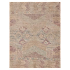 Collection Nazmiyal Collection Soft Color Nomadic Design Modern Wool Area Rug 6'1" x 7'8" (en anglais)