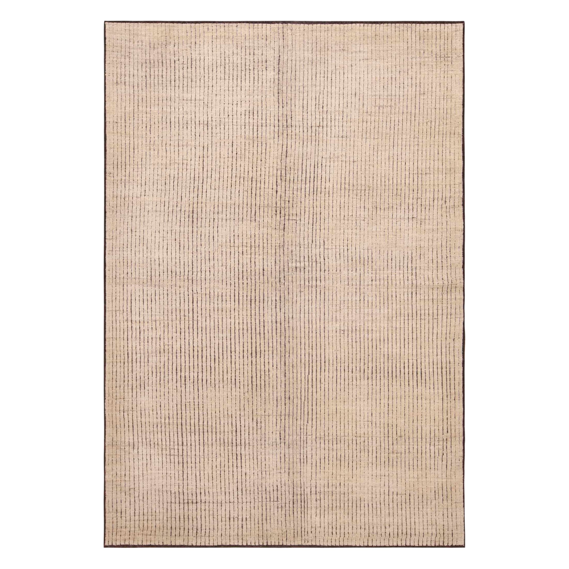 Nazmiyal Collection Neutrale Töne Chic Contemporary Modern Area Rug 6'3" x 9'3"