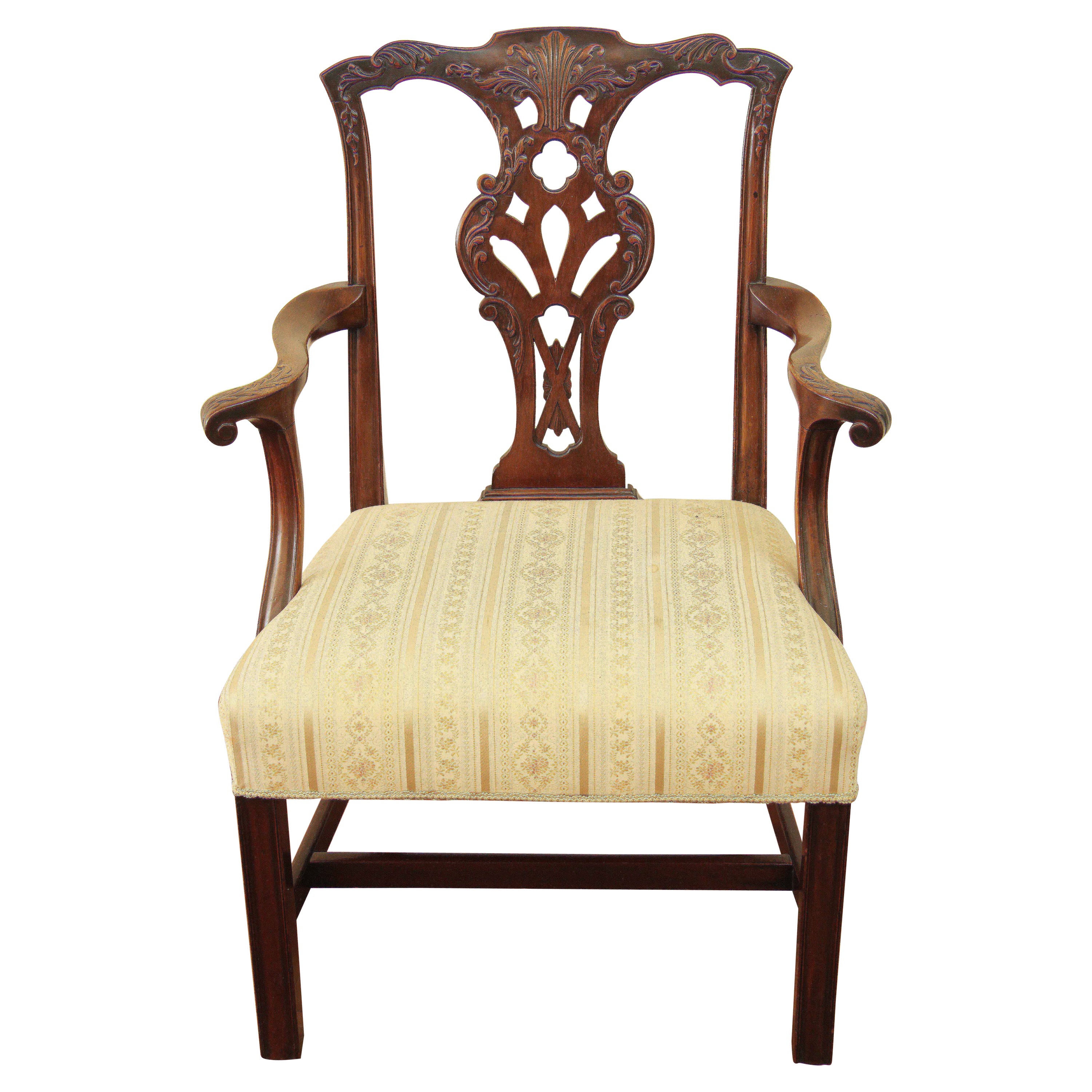 Chippendale-Sessel aus dem 18. Jahrhundert im Angebot