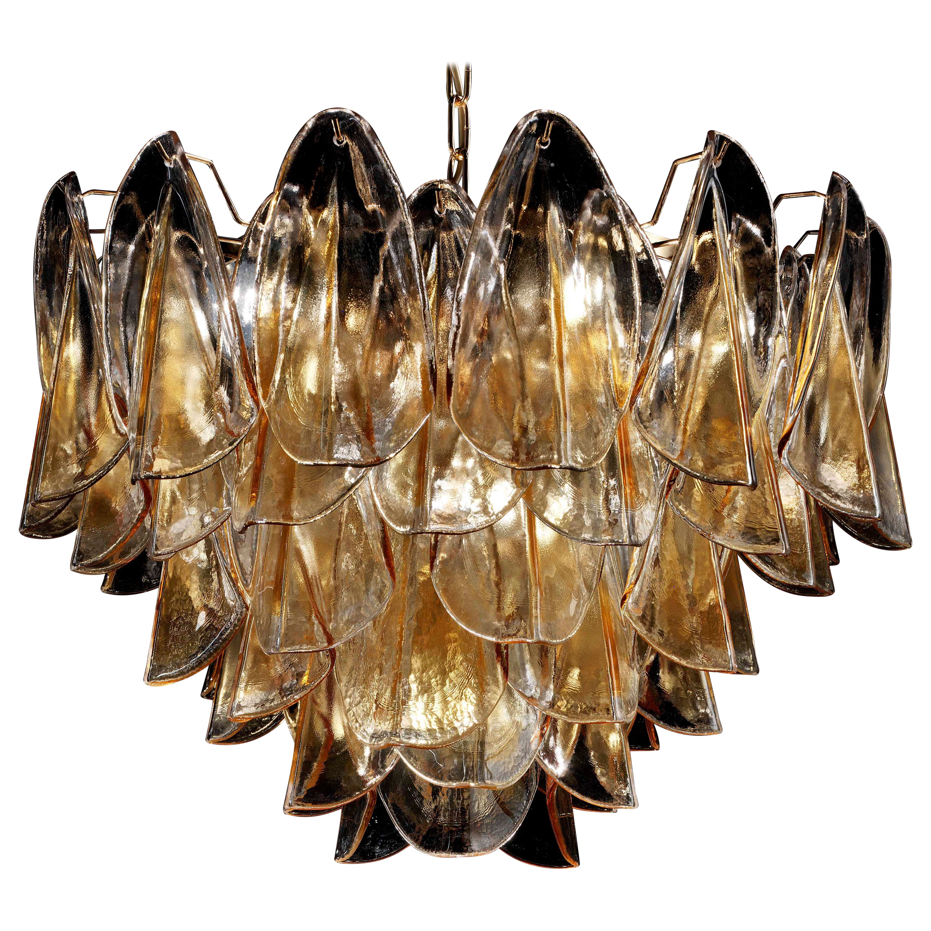 Lustre en ambre rondine de Fabio Ltd