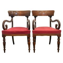 Pair of Swedish Empire Armchairs 5