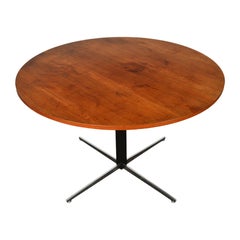 Danish Modern Pedestal Dining / Coffee Table in Teak
