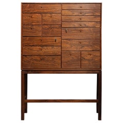 Retro Fredericia Mobelfabrik Rosewood Cabinet with 16 Drawers