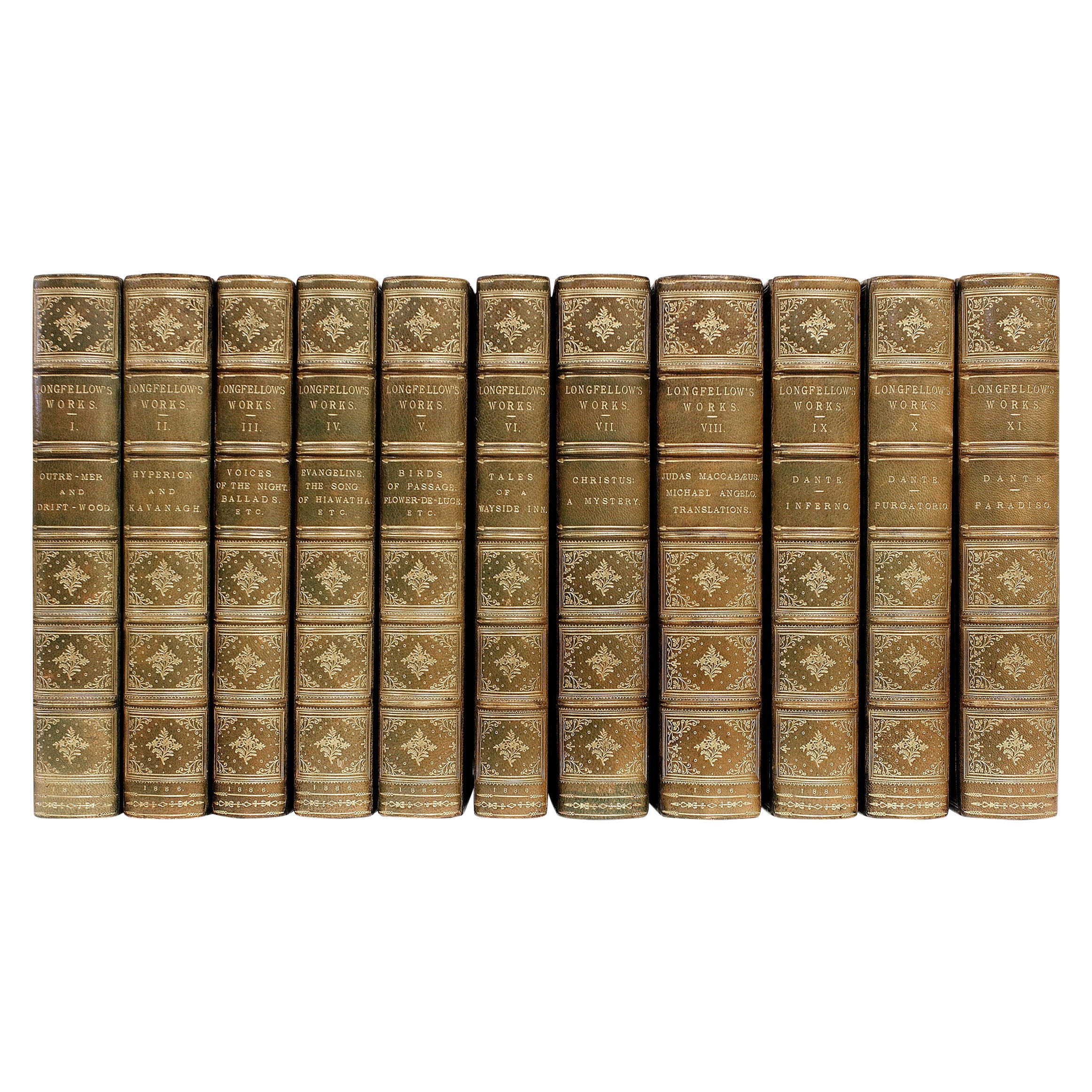 Complete Writings of Henry Wadsworth Longfellow - LARGE PAPER EDITION - 11 VOLS For Sale