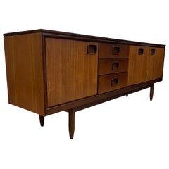 Retro Danish Modern Credenza Cabinet by William Lawrence of Nottingham