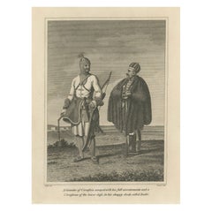 Antique Circassian Grandee and Commoner – An 1800 Etching by Geissler