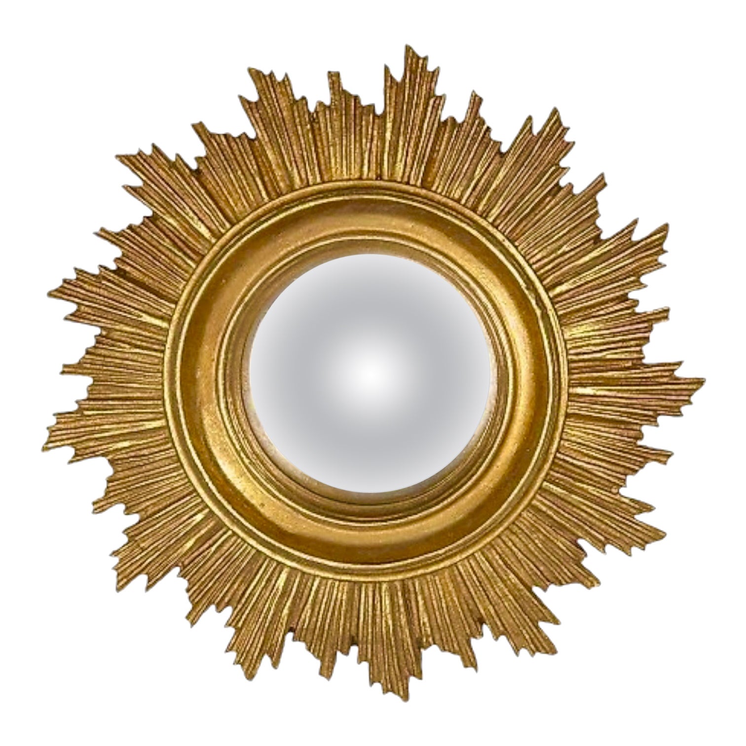 Petite Sunburst Starburst Convex Mirror Composition, Belgium, circa 1980s For Sale