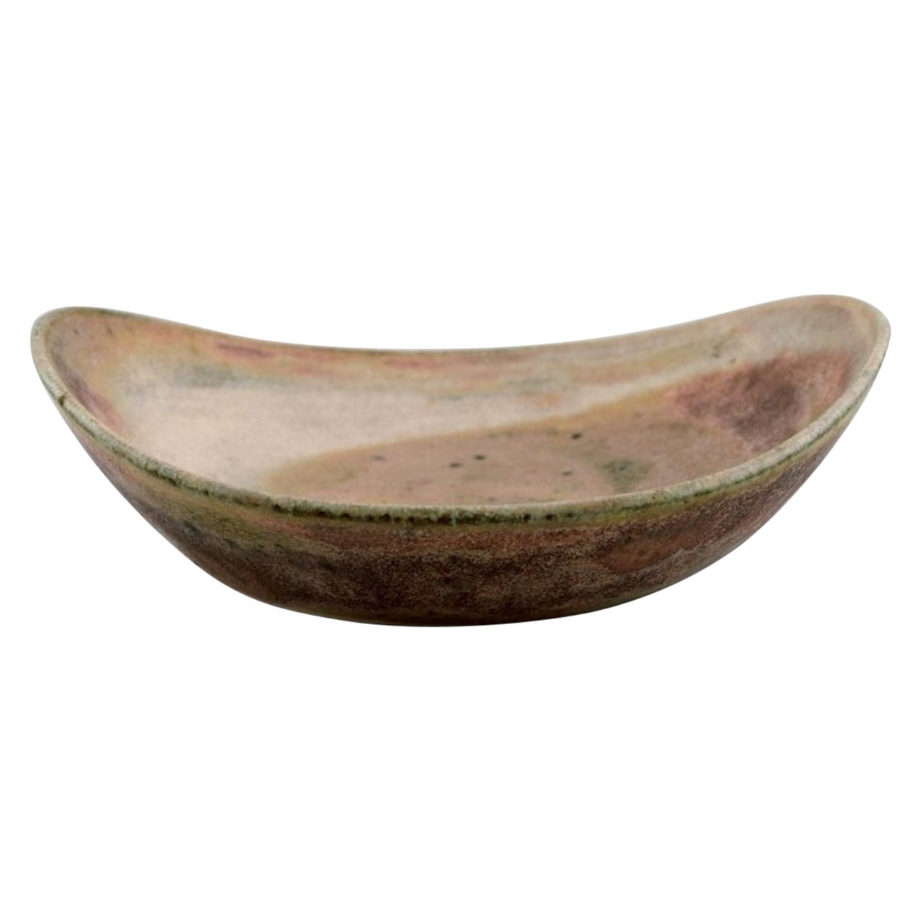 Lucie Rie, Austrian-born British ceramist. Large modernist bowl in stoneware. For Sale