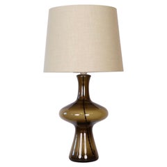 Lampada da tavolo in vetro di Lisbeth Brams per Fog and Morup, 1960, Danimarca