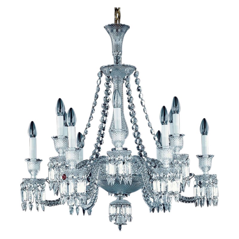 Magnificent Antique French Baccarat Crystal Louis XVI Style Chandelier