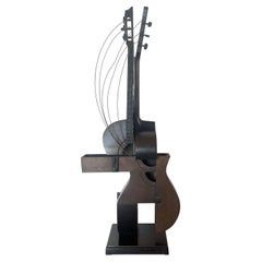 Vintage Arman violin bronze sculptor