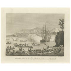 Incontri all'alba: lo stallo a Tahiti con il capitano Wallis inciso, 1801