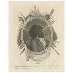 Antique The First Australian Tourist to Visit England: Bennelong of the Eora Nation 1802