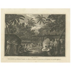 Rites cérémoniels : un Sacrifice humain en Otaheite (Tahiti), 1801