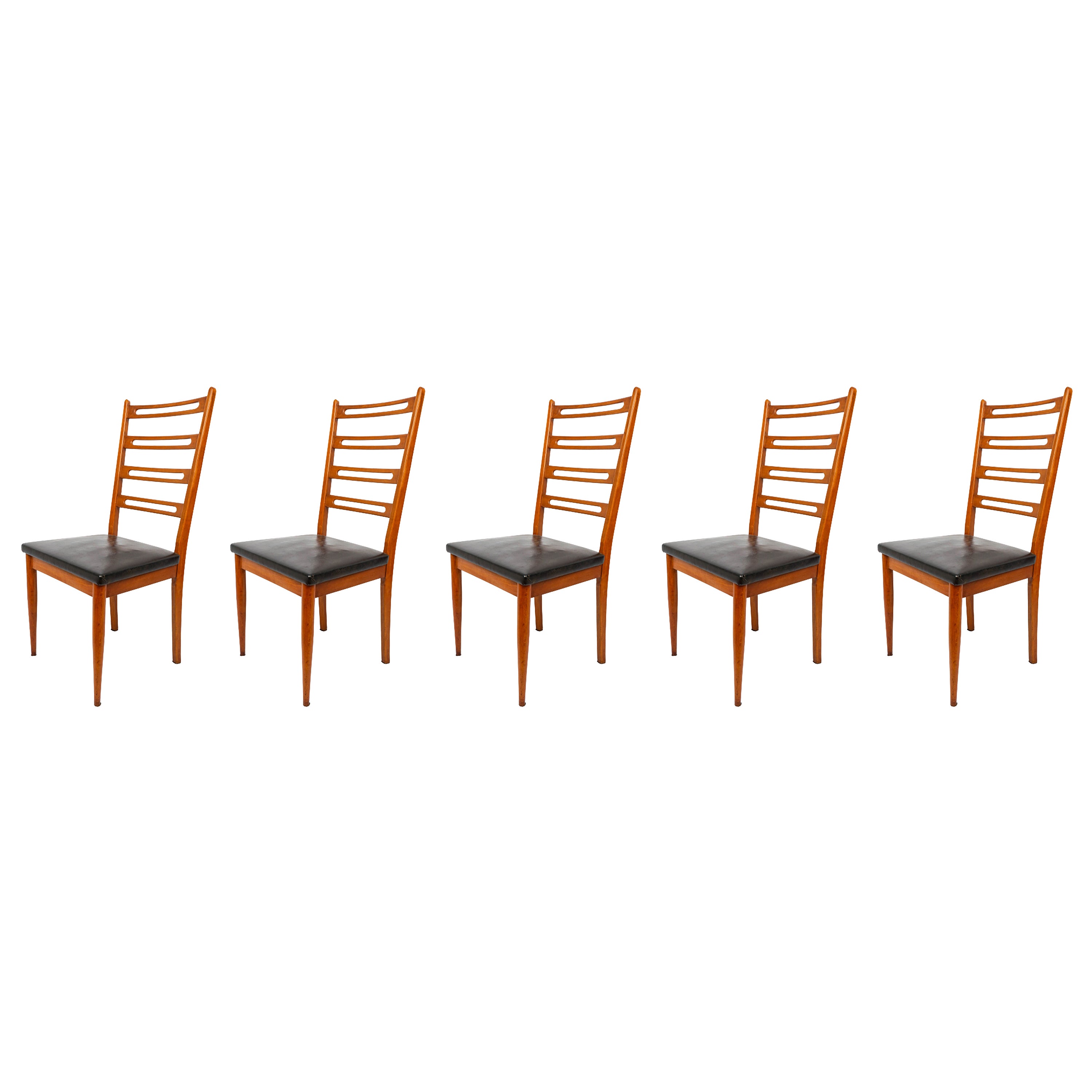 Lot de chaises Sam danoises teck Neils Koefoed - Période : 20ème siècle en vente