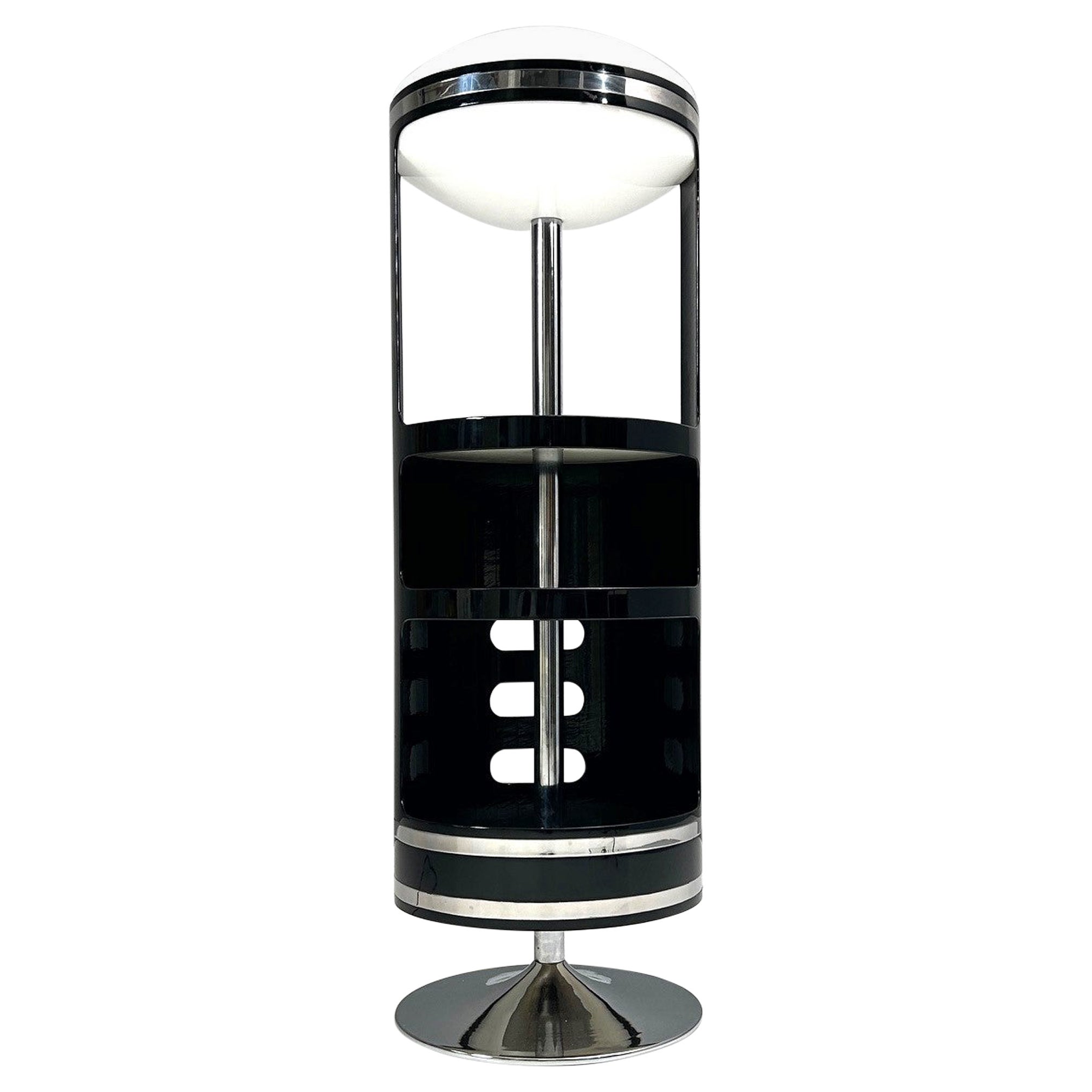 Rotating, illuminated vintage bar in the style of Joe Colombo, 1970 For Sale