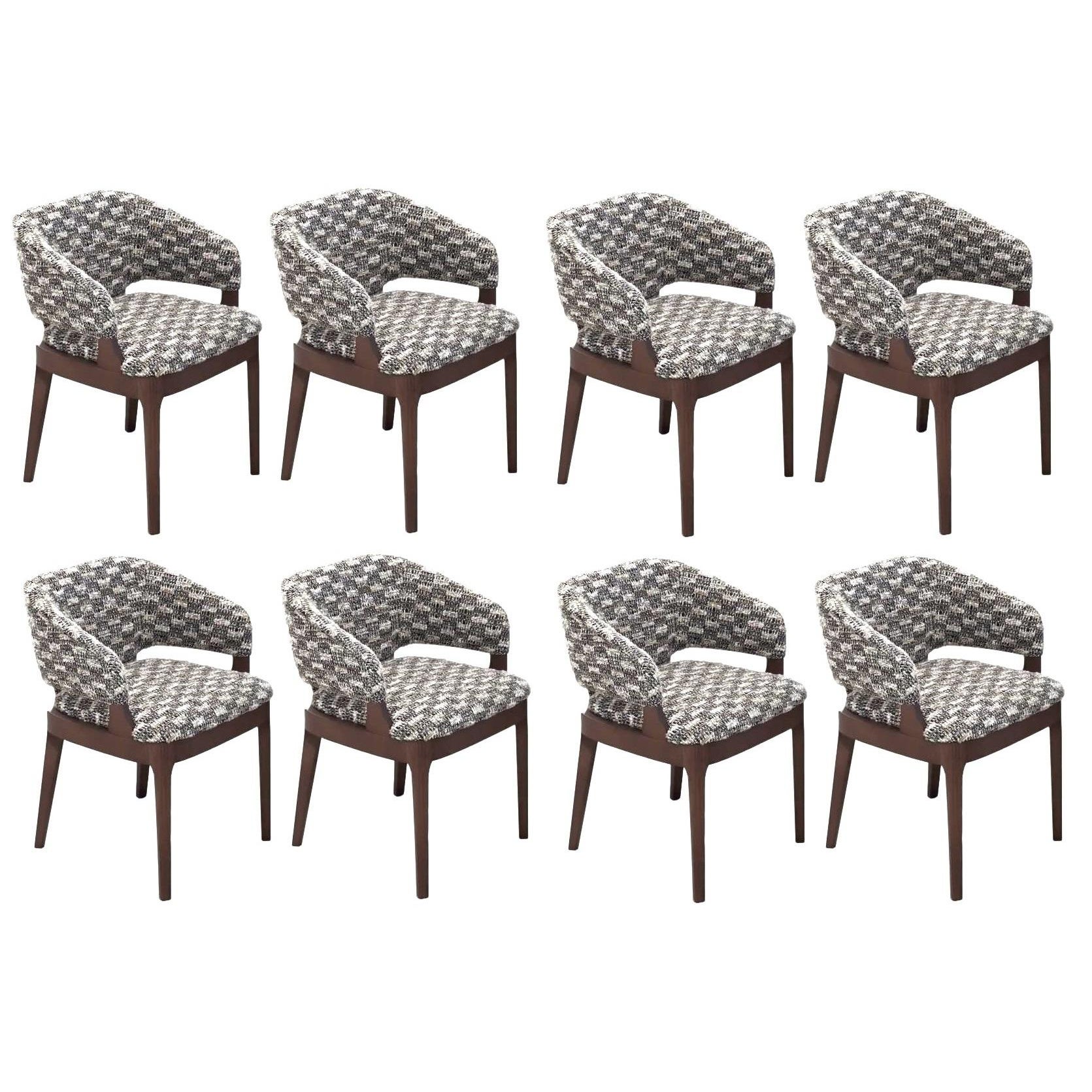 Set of 8 Dining Chair With Arms Offered In COM For Sale