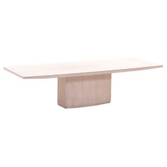 Vintage Travertine dining table by Willy Rizzo, 1969 