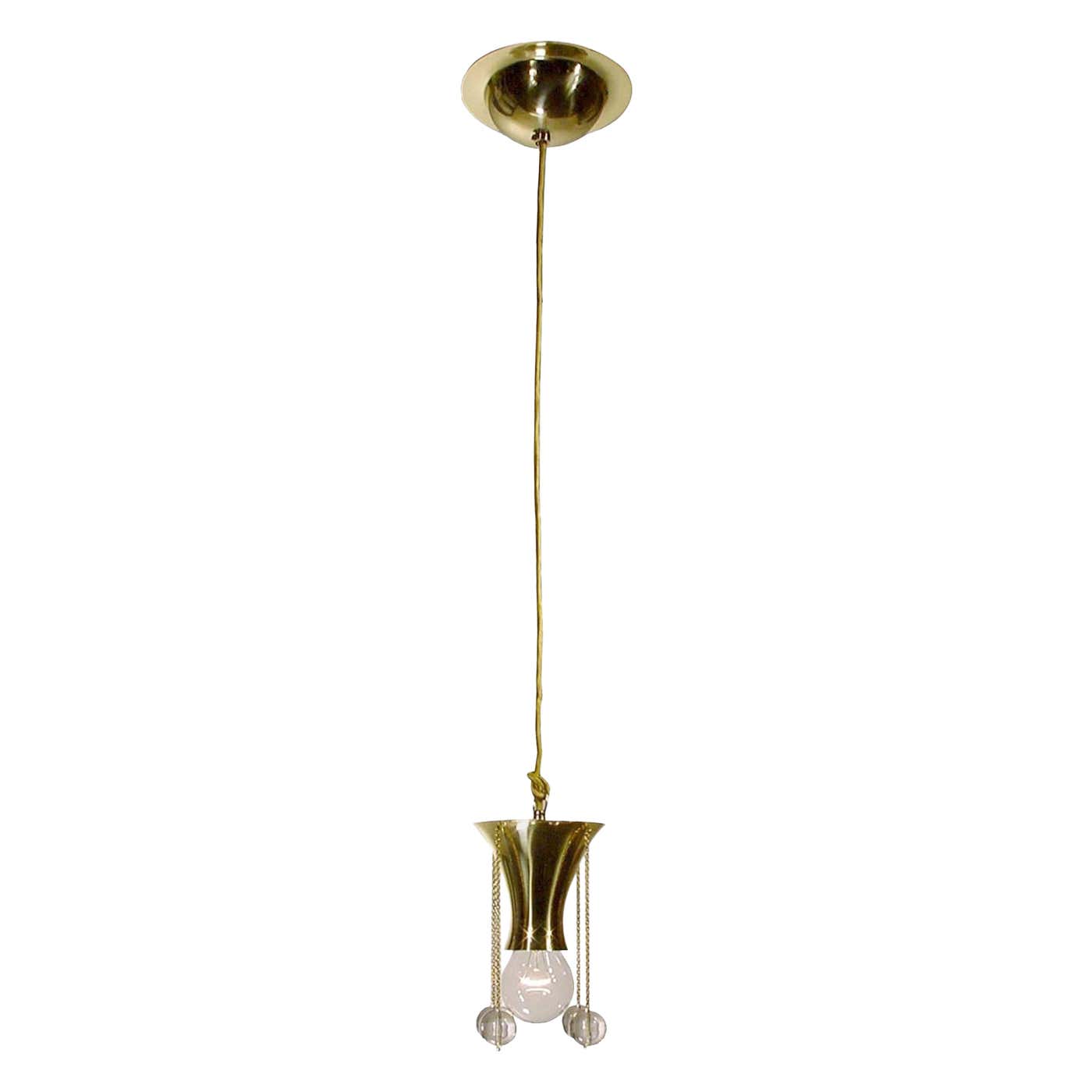 Josef Hoffmann Jugendstil Single Light Pendant for Wiener Werkstätte ...