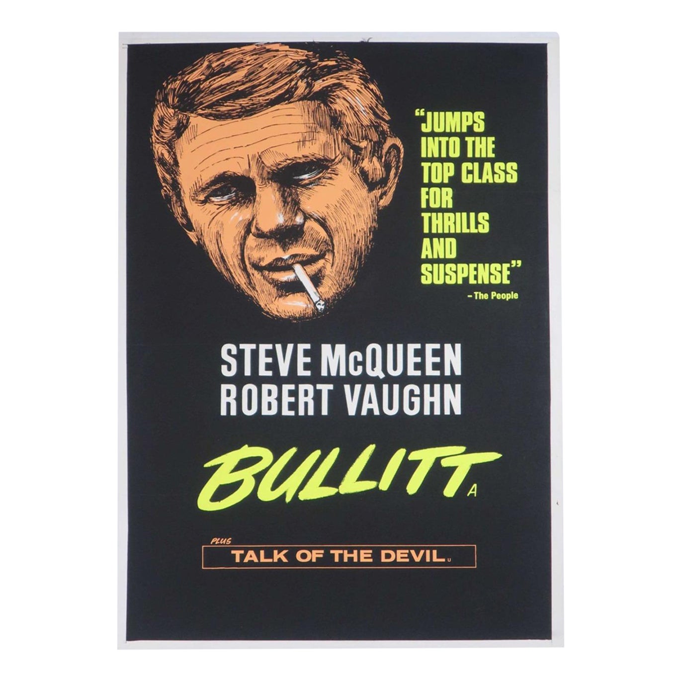 1968 Bullitt Original Vintage Poster