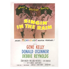 Affiche vintage originale « Singin' in the Rain » de 1970