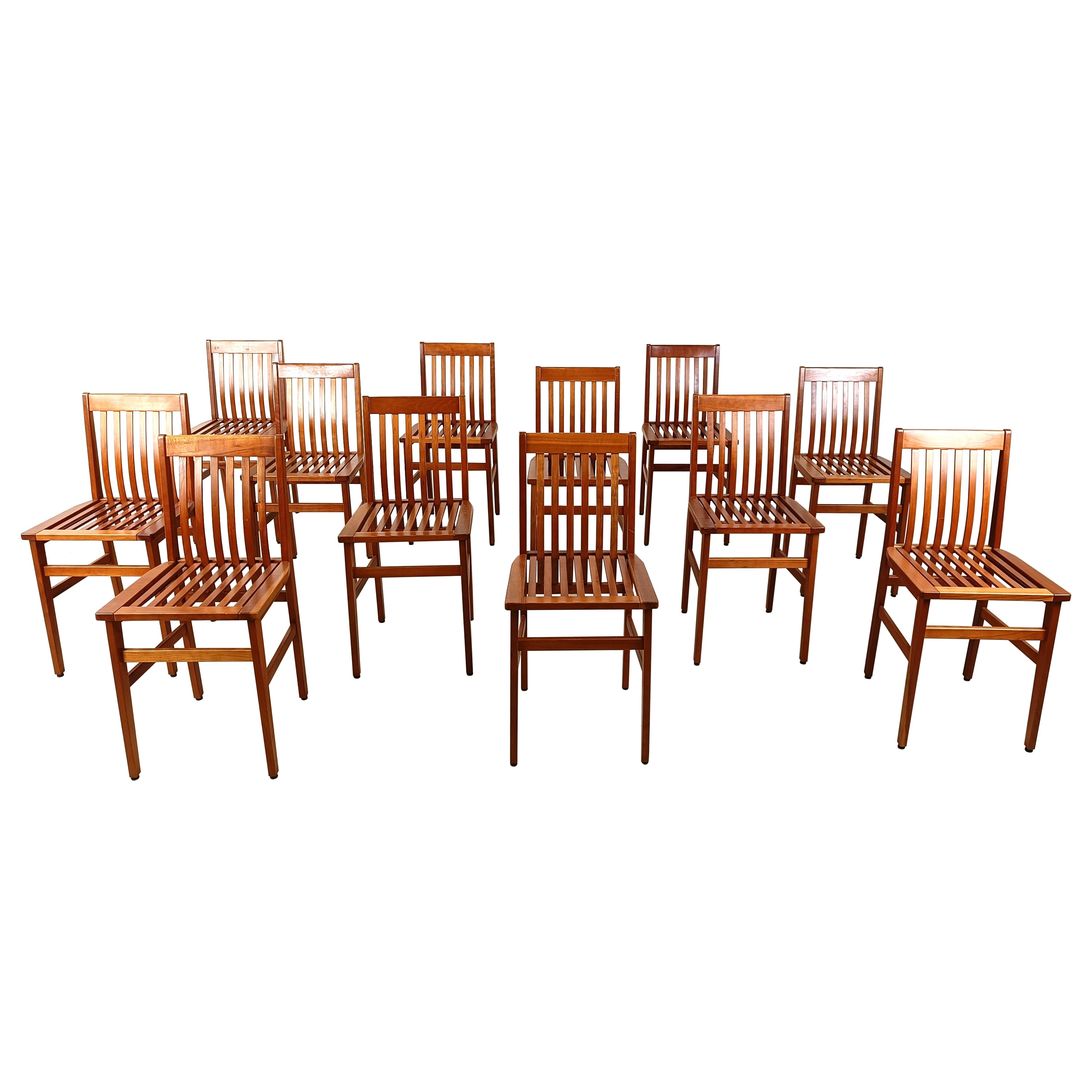 Milano Chairs by Aldo Rossi for Molteni, Set of 12 For Sale