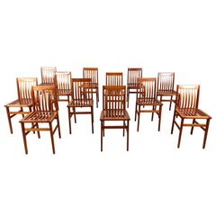 Milano Chairs by Aldo Rossi for Molteni, Set of 12