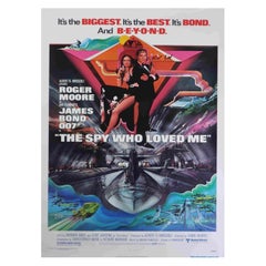 1977 The Spy Who Loved Me Original Used Poster