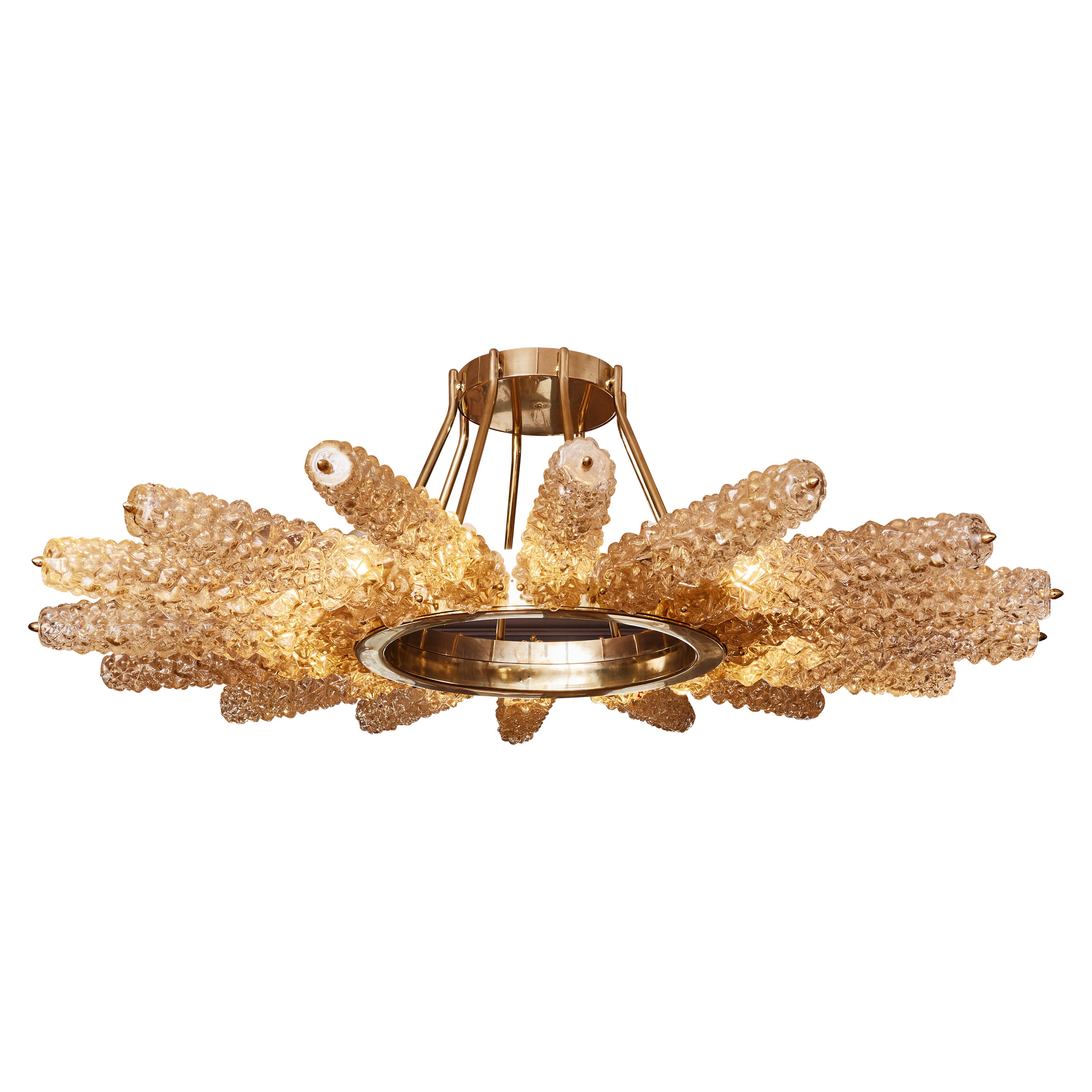 "Star" chandelier in Murano by Studio Glustin For Sale