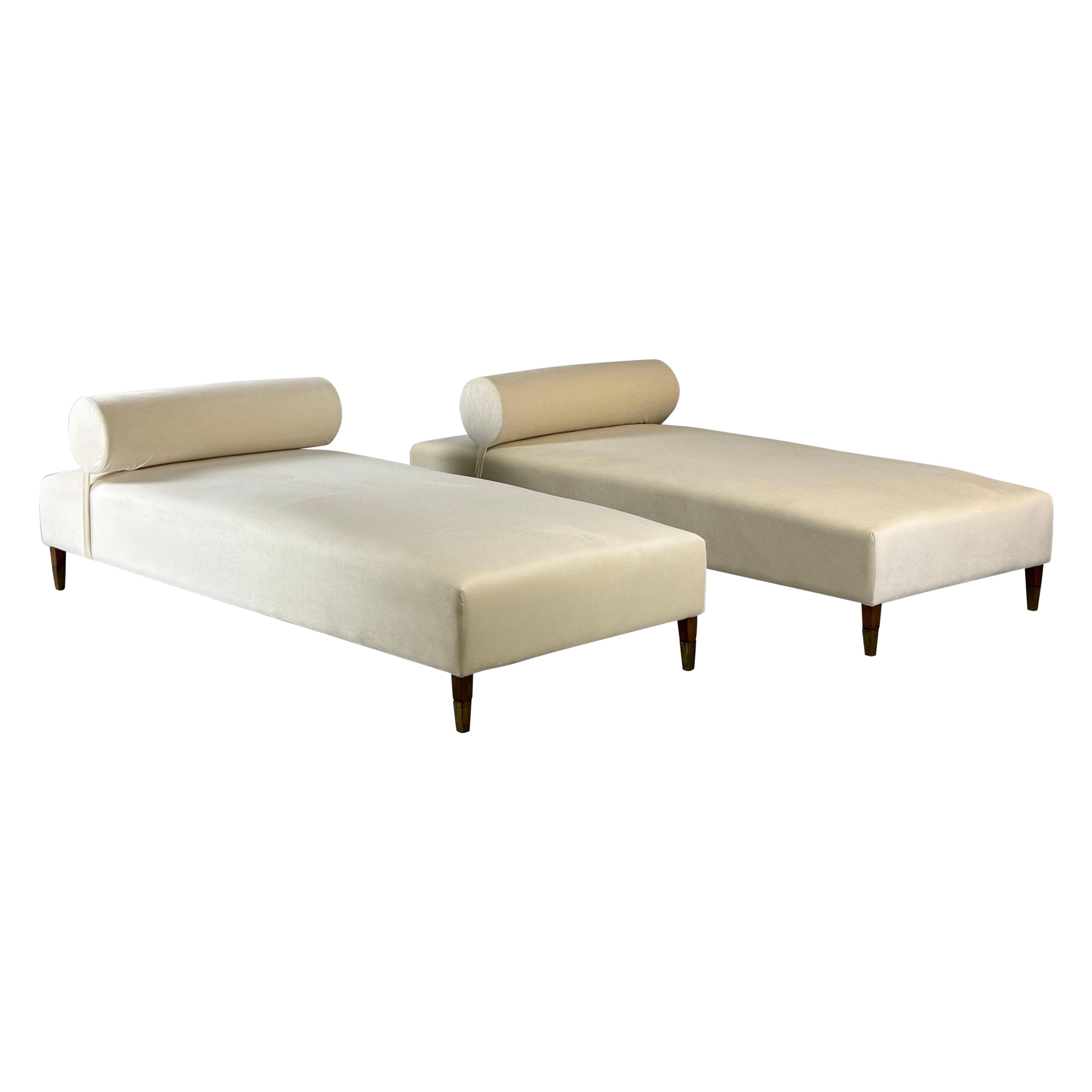 1940s daybed by Gio Ponti, attr., set of 2 For Sale