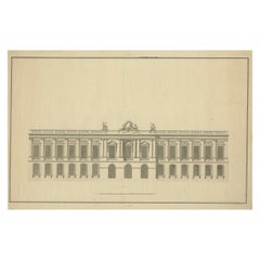 Antique Neoclassical Grandeur: An Architectural Study from the Early 1700s
