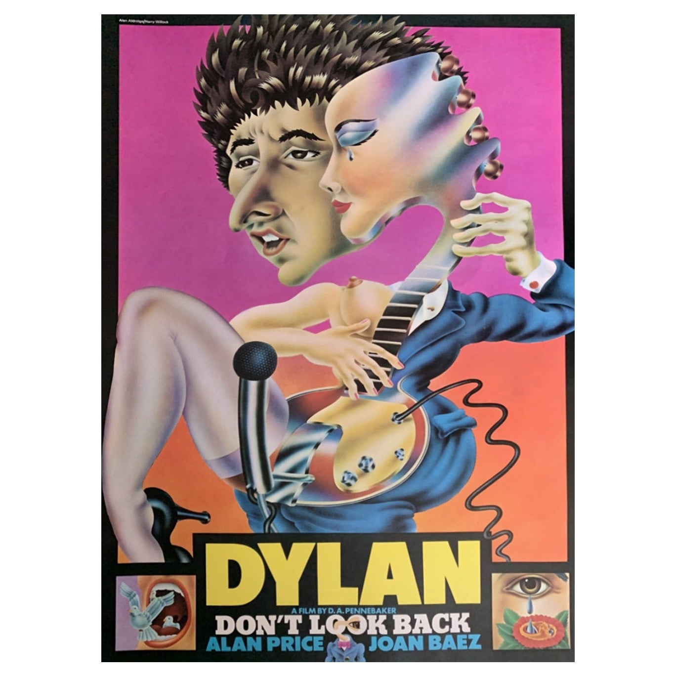 1967 Bob Dylan - Don't Look Back Original Vintage Poster For Sale