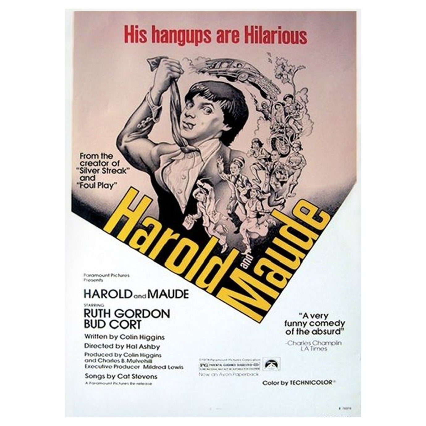 1971 Harold and Maude Original Vintage Poster For Sale