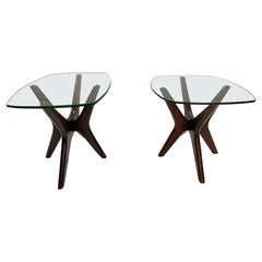 A pair of Adrian Pearsall Mid-Century Modern Style Jax Side Tables