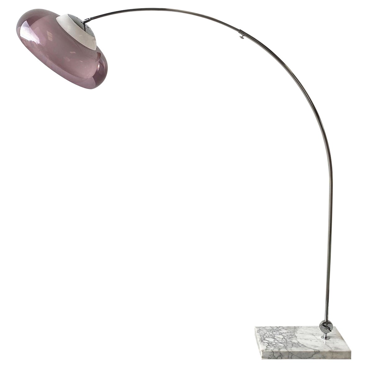 1960's Mid century modern Italian floor arc lamp im Angebot