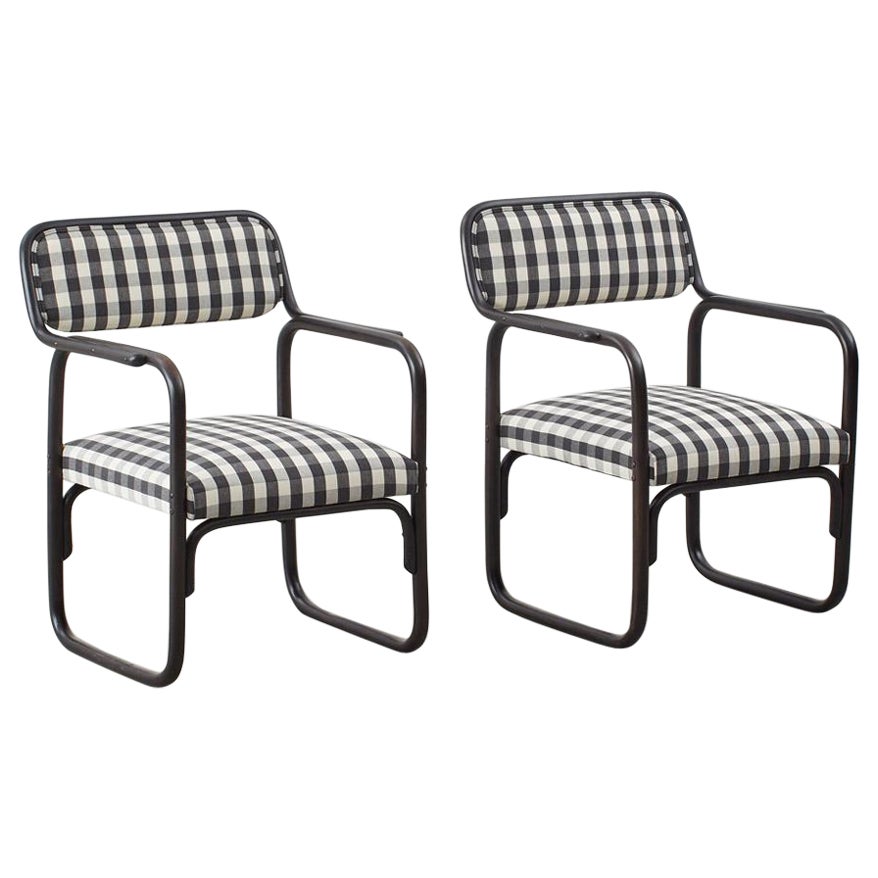 Pair of ‘A 60 F’ armchairs for Thonet Mundus, Austria 1929 For Sale