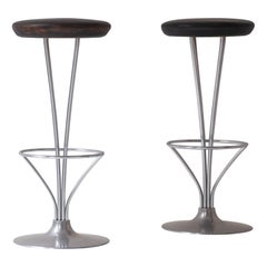 Set aus zwei Barhockern von Piet Hein für Fritz Hansen, Dänemark, 1960er Jahre