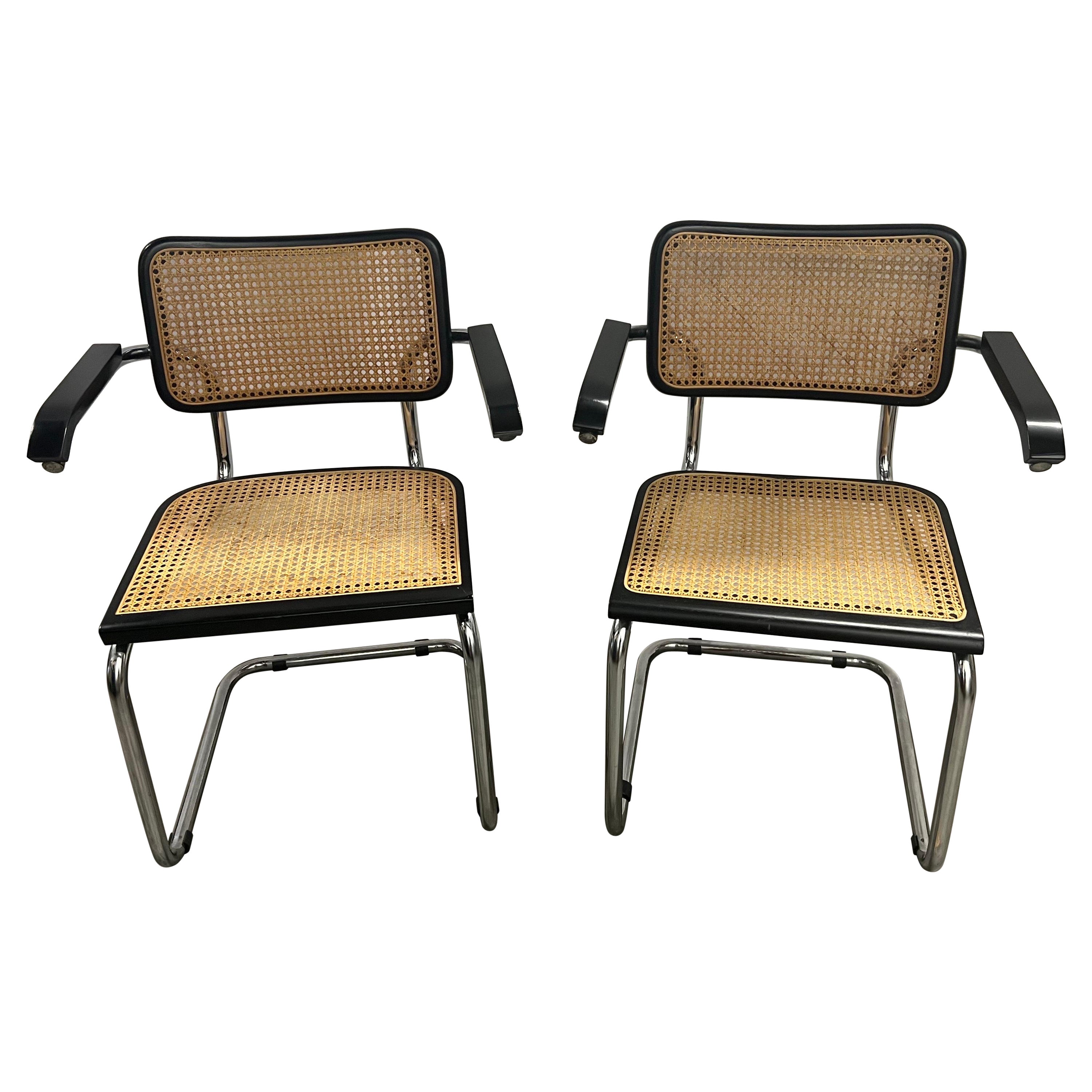 Bahaus Marcel Breuer Cesca Chair S64  For Sale