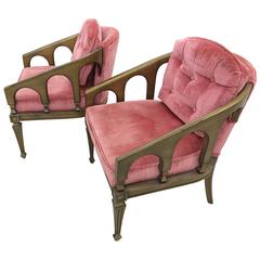 Pair of Hollywood Regency Chairs