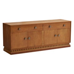 John Van Koert, Cabinet, Oak, Brass, USA, années 1950