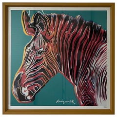 Andy Warhol Zebra Litografia a colori Edizione Limitata