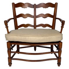 Antique Cane Seat Accent Chair