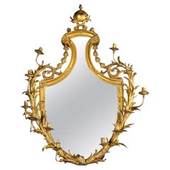 Très beau miroir Girandole en bronze doré d'Edward F. Caldwell & Co.