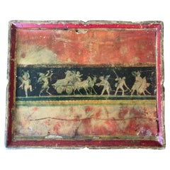 Neoklassische italienische Florentine vergoldet Holz Tablett