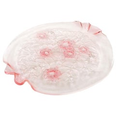 Antique Rosella Glass Cake Plate by Mikasa