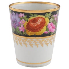 Used Flight and Barr Floral Beaker c1800